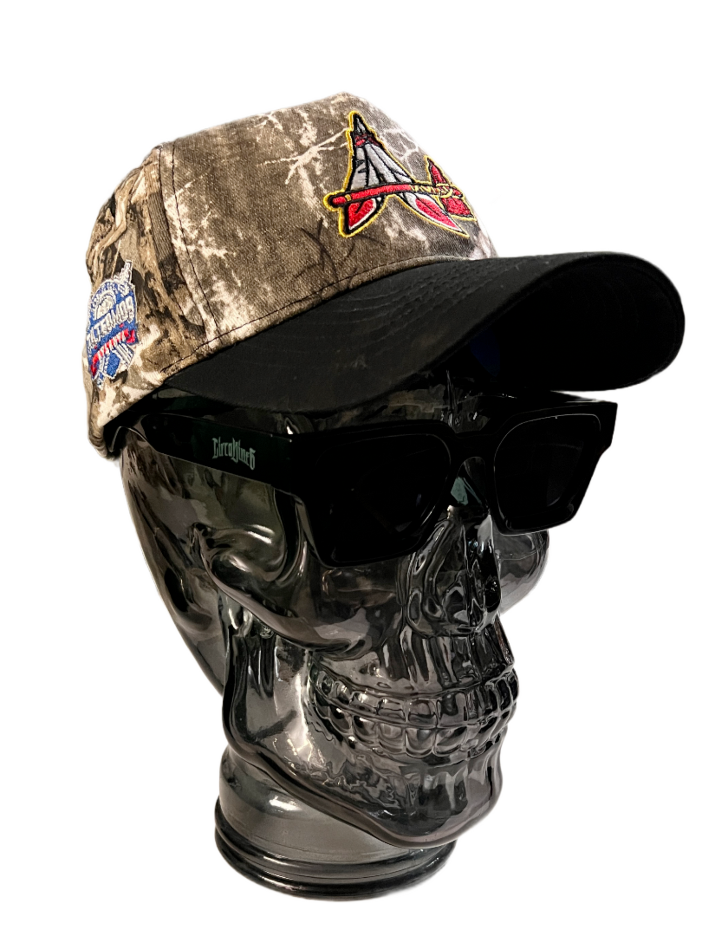 5 Panel ATL Feather Snapback- black camo