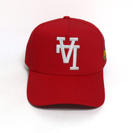 Red reverse LA hat